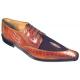 Belvedere "Vela" Brown/Cognac Genuine Stingray/Ostrich Shoes